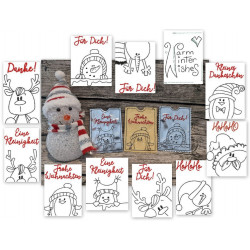 Stickserie ITH - 12 Geschenkkartenhüllen Weihnachten